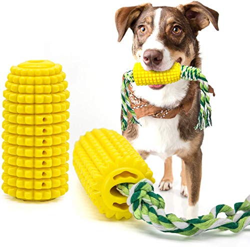 seaNpem Hühneraugen-Zahnputz-Spielzeug für Hunde, Kauspielzeug mit Seil, für Welpen, bissfest, robuster Zahnstock, für große und mittelgroße Hunde, Langeweile Zähne, Mundgeruch, Zahnpflege von seaNpem