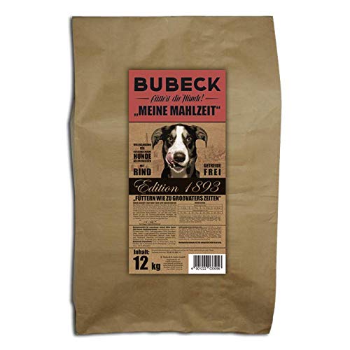 BUBECK | getreidefreies Trockenfutter | Verschiedene Sorten | Premium Trockenfutter für ausgewachsene Hunde Aller Rassen (Rind, 12 Kg) von seit 1893 Bubeck