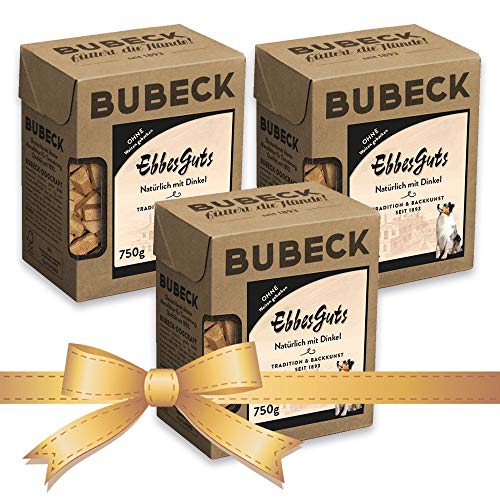 Bubeck | 3 x 750g Hundekekse | Natürlich und hart Gebacken | Snackbox | die ideale Belohnung für unterwegs (Pute) von seit 1893 Bubeck