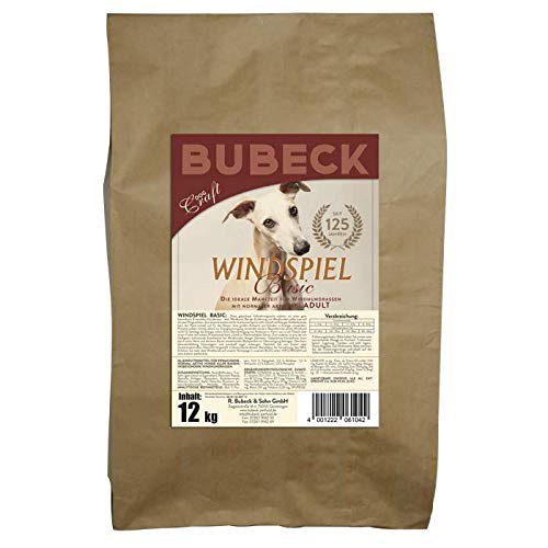 seit 1893 Bubeck Trockenfutter getreidefrei | Vollnahrung für Windhunde | mit Truthahn & Reismehl | gebackenes Hundetrockenfutter von seit 1893 Bubeck