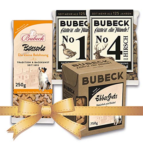 Bubeck | Hundekekse Verschiedene Sorten | hart gebacken (Pute, Hirsch, Rind, Geflügel & Ente, 1,42 Kg) von seit 1893 Bubeck