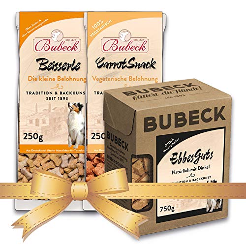 Bubeck | Hundekekse Verschiedene Sorten | hart gebacken (Pute, Karotte, Rind & Geflügel, 1,75 Kg) von seit 1893 Bubeck