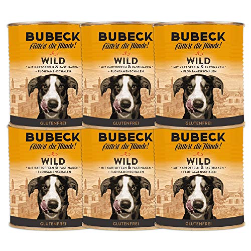 Nassfutter für Hunde | getreidefrei von Bubeck | Verschiedene Sorten (Wild, 800g) von seit 1893 Bubeck