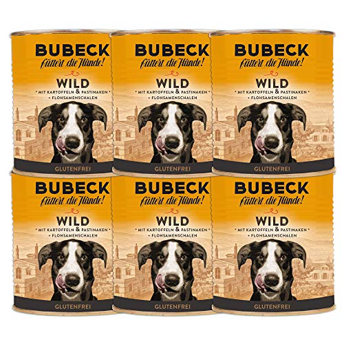 Nassfutter für Hunde | getreidefrei von Bubeck | Verschiedene Sorten (Wild, 800g) von seit 1893 Bubeck
