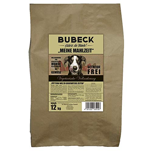 BUBECK | getreidefreies Trockenfutter | Verschiedene Sorten | Premium Trockenfutter für ausgewachsene Hunde Aller Rassen (Vegetarisch, 12 Kg) von seit 1893 Bubeck