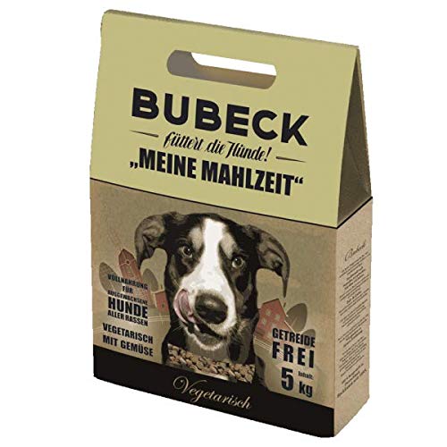 BUBECK | getreidefreies Trockenfutter | Verschiedene Sorten | Premium Trockenfutter für ausgewachsene Hunde Aller Rassen (Vegetarisch, 5 Kg) von seit 1893 Bubeck