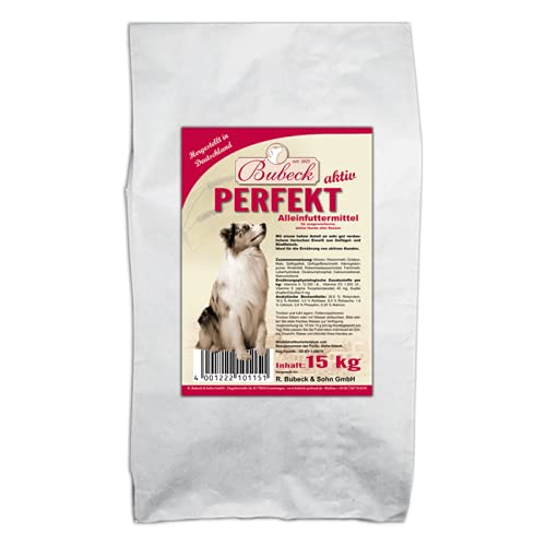 Bubeck Trockenfutter mit Rind & Geflügel Adult zuckerfrei (PERFEKT, 15Kg) von seit 1893 Bubeck