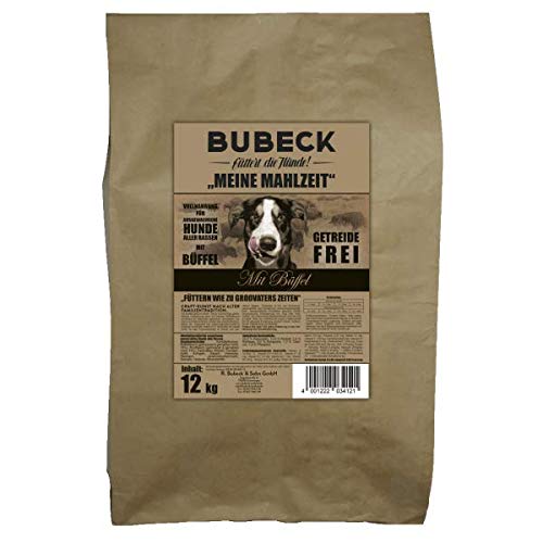 Hundefutter trocken getreidefrei von Bubeck mit Büffel gebacken Adult von seit 1893 Bubeck