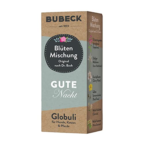 Globulis für Hunde, Katzen & Pferde von Bubeck, Bachblüten 10g (Gute Nacht) von seit 1893 Bubeck