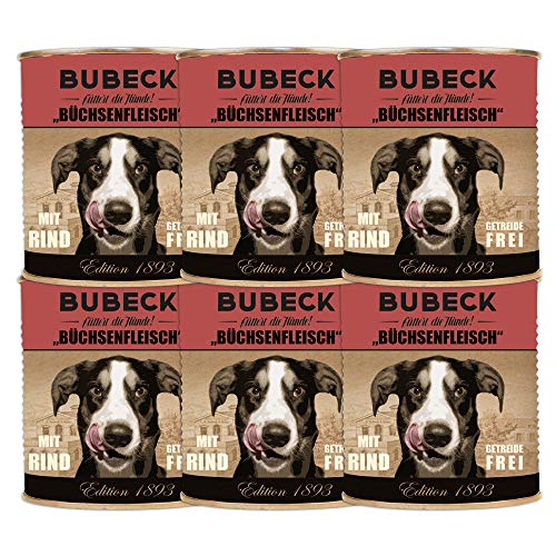 Hundenassfutter | getreidefrei von Bubeck | mit Gartengemüse & Kartoffel (Rindfleisch, 800g) von seit 1893 Bubeck
