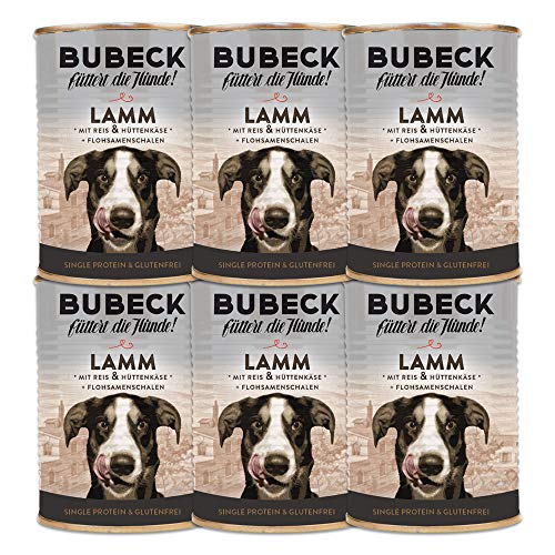 Nassfutter für Hunde | getreidefrei von Bubeck | Verschiedene Sorten (Lamm, 400g) von seit 1893 Bubeck