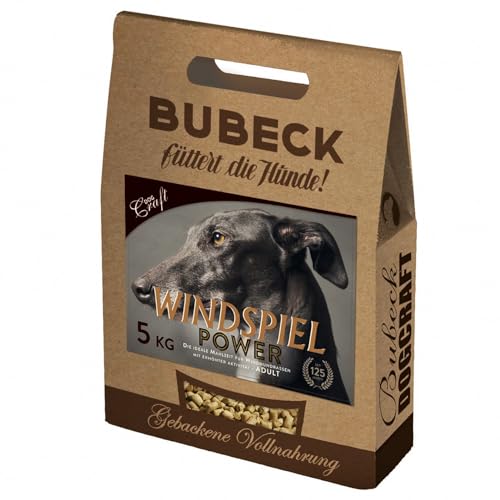 seit 1893 Bubeck Hundefutter | Windspiel Power | Trockenfutter mit Lammfleisch & Weizenmehl | Single Protein | für Windhunde (5 Kg) von seit 1893 Bubeck
