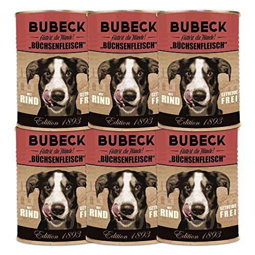 Hundenassfutter | getreidefrei von Bubeck | mit Gartengemüse & Kartoffel (Rindfleisch, 400g) von seit 1893 Bubeck