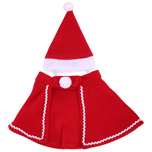 semen Weihnachtsparty-Outfits für kleine Hunde und Katzen, Umhang und Mütze von semen