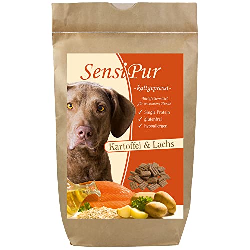 SensiPur Hundefutter, Kartoffel & Lachs (Hypoallergen), 12 Kg von SensiPur