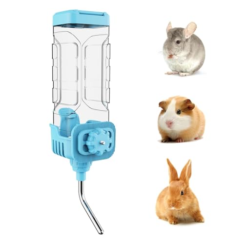 septillar Kleintiere Trinkflasche, 1200ml Haustier Wasserspender Auslaufsichere Hase Welpe Katze Kaninchen Chinchilla Frettchen Meerschweinchen Eichhörnchen Igel Käfig Wasserflasche von septillar