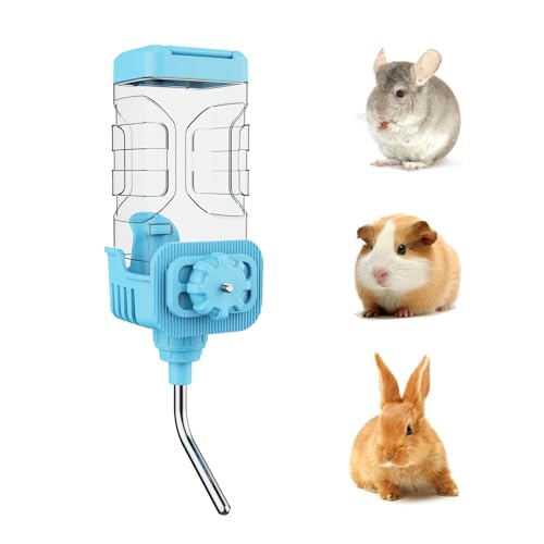 Kleintiere Trinkflasche, 900ml Haustier Wasserspender Auslaufsichere Hase Welpe Katze Kaninchen Chinchilla Frettchen Meerschweinchen Eichhörnchen Igel Käfig Wasserflasche von septillar
