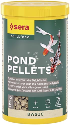Pond Pellets 1.000 ml (125 g) | Sommerfutter für alle Teichfische | Teichfutter | Goldfischfutter von sera