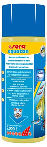 Sera Aquatan Entsalzer, Produkt mit sehr hoher Reichweite, Dosierung 5 ml auf 20 Liter - für Immer sicher, klar und fischgerechtes Süß- und Meerwasser Sera Aquatan Entsalzer, Produkt mit sehr hoher Reichweite, Dosierung 5 ml auf 20 Liter - für Immer sicher, klar und fischgerechtes Süß- und Meerwasser von sera
