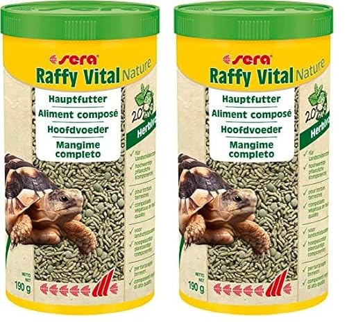 Sera Raffy Vital 1834 - Schmackhafte Kräutervielfalt für Herbivore Reptilien (Packung mit 2) von sera