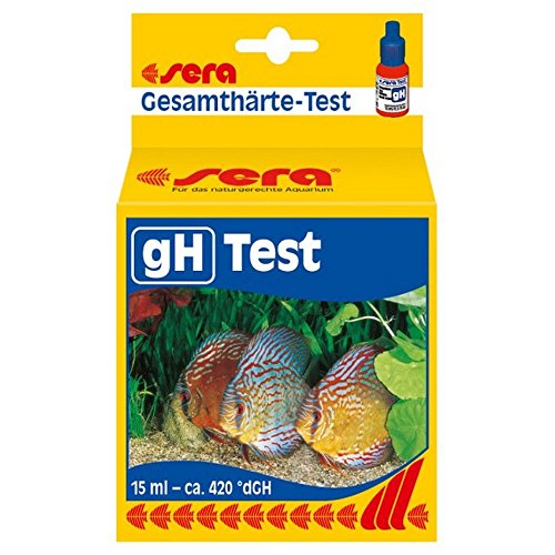 sera 04110 Gesamthärte Test (GH), misst zuverlässig und genau die Gesamthärte, für Süßwasser, im Aquarium oder Teich, 15 ml (1er Pack) von sera