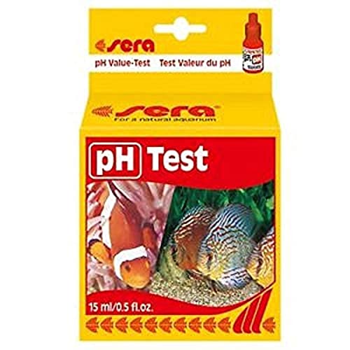 sera 04310 pH Test ein Wassertest für 100 Messungen, misst zuverlässig und genau den pH-Wert für Süß- & Meerwasser, im Aquarium oder Teich von sera