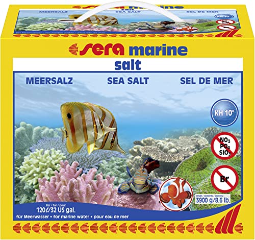 sera 05440 marin salt 3900 g - Meersalz für Osmose- und Leitungswasser, schnell und rückstandslos löslich - nitrat-, silikat- und phosphatfrei, 3900 g von sera