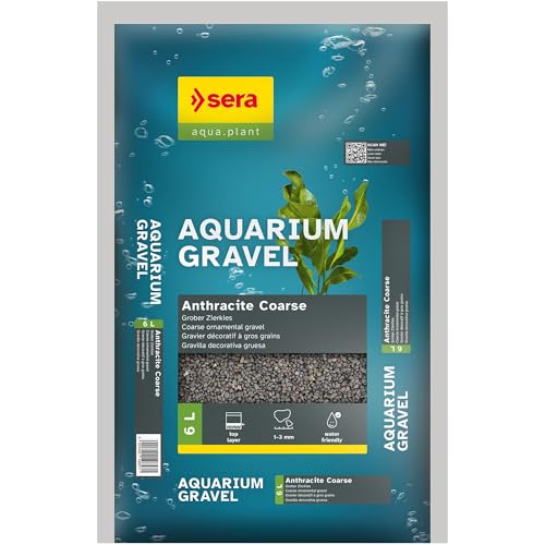 sera Aquarium Gravel Anthracite Coarse 6 L | Bodengrund für alle Süßwasseraquarien | verträglich für Fische, Welse und Garnelen | natürliche Optik sera Aquarium Gravel Anthracite Coarse 6 L | Bodengrund für alle Süßwasseraquarien | verträglich für Fische, Welse und Garnelen | natürliche Optik von sera