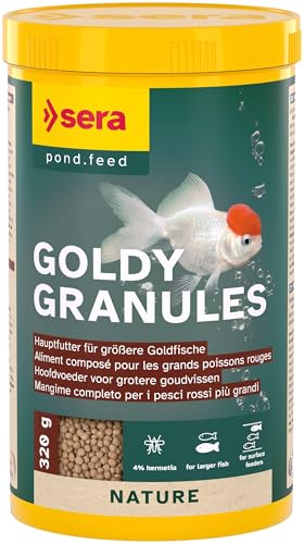 sera Goldy Granules 1000 ml | Hauptfutter für größere Goldfische | Hochwertiges Granulatfutter für Goldfische mit 4% Insektenmehl | Stärkt Abwehrkräfte & fördert Wachstum | Formstabiles Granulat sera Goldy Granules 1000 ml | Hauptfutter für größere Goldfische | Hochwertiges Granulatfutter für Goldfische mit 4% Insektenmehl | Stärkt Abwehrkräfte & fördert Wachstum | Formstabiles Granulat von sera