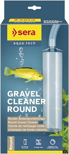 sera Gravel Cleaner Round | Runder Aquarium Bodengrundreiniger | Mulmsauger für große Kiesflächen | Aquarien Bodenreiniger | Aquarium Kiesreiniger | Mulmabsauger | Schlauch- & Filterzubehör von sera