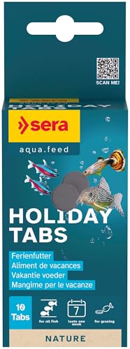 sera Holiday Tabs 10 STK. | Fischfutter | Ferienfutter, Urlaubsfutter für Aqaurienzierfische | proteinreiche Futtertabletten | für bis zu 1 Woche Abwesenheit | haftend an Aquarienscheibe sera Holiday Tabs 10 STK. | Fischfutter | Ferienfutter, Urlaubsfutter für Aqaurienzierfische | proteinreiche Futtertabletten | für bis zu 1 Woche Abwesenheit | haftend an Aquarienscheibe von sera