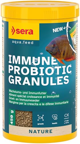 sera Immune Probiotic Granules 1.000 ml (450 g) | Probiotisches Wachstumsfutter für Fische bis 4 cm | Förderung von schnellem Wachstum & brillanter Farbausprägung | Ideal für Zucht & Fischgesundheit von sera