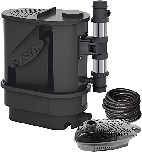 sera KOI Professional 12000 Teichfilter inkl 1 x PP 12000 anthrazit - Leistungsstarker Teichfilter für Teiche bis 20.000 Liter bzw. Koiteiche bis 12.000 Liter von sera