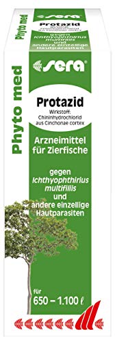 sera Phyto med Protazid 100 ml - pflanzliches Arzneimittel gegen Ichthyophthirius multifiliis und andere einzellige Hautparasiten sera Phyto med Protazid 100 ml - pflanzliches Arzneimittel gegen Ichthyophthirius multifiliis und andere einzellige Hautparasiten von sera