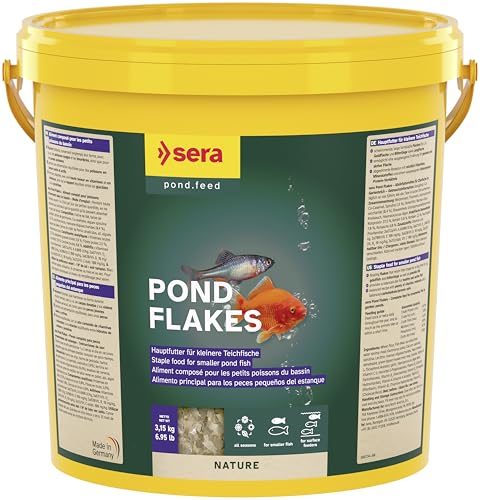 sera Pond Flakes 21 L (3,15kg) | Hauptfutter für Teichfische | ohne Farb- & Konservierungsstoffe | fördert Gesundheit & Wachstum | für Goldfische, Bitterlinge & Jungfische | für sauberes Teichwasser sera Pond Flakes 21 L (3,15kg) | Hauptfutter für Teichfische | ohne Farb- & Konservierungsstoffe | fördert Gesundheit & Wachstum | für Goldfische, Bitterlinge & Jungfische | für sauberes Teichwasser von sera