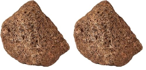 sera Rock Red Lava S/M 8-15 cm - Dunkelroter Lavastein mit poröser Oberfläche (Packung mit 2) von sera