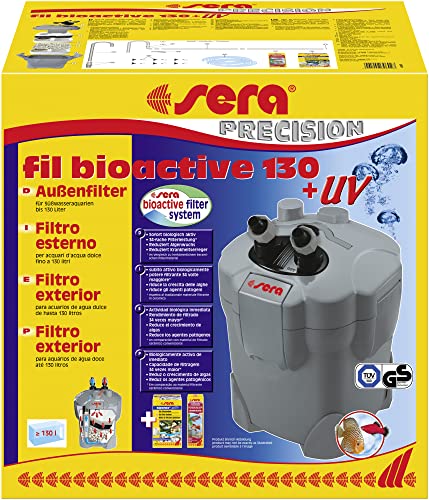 sera fil bioactive 130 + UV - Vielseitige und bedienerfreundliche Außenfilter für Süßwasseraquarien mit UV-C von sera