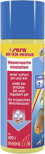 sera pH/KH-minus 100 ml - Weiches Wasser - aber sicher, senkt pH und KH Stellt Karbonathärte ein, reguliert den pH-Wert, für artgerechtes weiches und leicht saures Wasser, Wasseraufbereiter Aquarium von sera