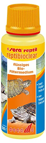 sera reptibioclear 100 ml - Flüssiges Bio-Filtermedium zur Entfernung von Futterresten, Wasserschildkröten von sera