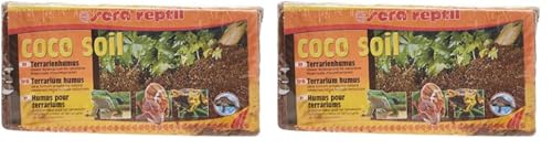 sera reptil Coco Soil - Terrarienhumus aus Kokos-Fasern für Feucht-Terrarien, 650 g (2er Pack) von sera