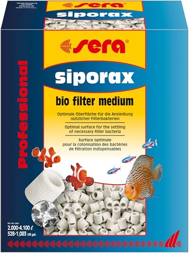 sera siporax Aquarium Filtermaterial 10 L (2,9 kg) | Maximale Optimierung der biologischen Filterung | Bio-Filter Medium | Biologische Filterung für Aquarien von sera