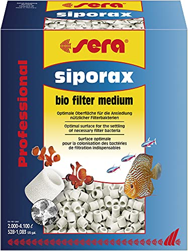 sera siporax Aquarium Filtermaterial 2,9 kg | Maximale Optimierung der biologischen Filterung | Bio-Filter Medium | Biologische Filterung für Aquarien von sera