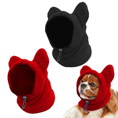 2 Stück Hundemütze, shallyong Hundewarme Kopfbedeckungen, Winter Haustier Schal, Kostüm Hund, Hunde Geschenke, Hunde Warm Halten Zum Wandern und Camping, Schwarz M 2 Stück Hundemütze, shallyong Hundewarme Kopfbedeckungen, Winter Haustier Schal, Kostüm Hund, Hunde Geschenke, Hunde Warm Halten Zum Wandern und Camping, Schwarz M von shallyong