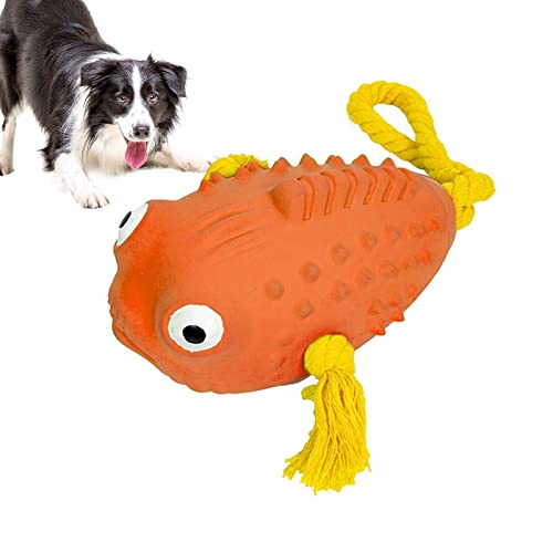 shangjia Beißspielzeug für Hunde, Quietschendes Kauspielzeug für Welpen, Clownfish Shape Tough Welpenzahnreinigungsspielzeug für saubere Zähne Bac zähne von shangjia