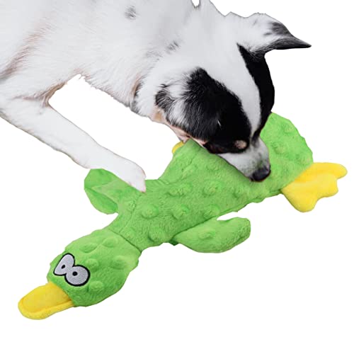 shangjia Gefüllte Ente Hundespielzeug, Spielzeug für Haustiere mit Mehreren Haustieren, Soothe Mood Keep Pet Dog Playing Duck Squeeze Squeak Interaktives Spiel für mittelgroße Hunde von shangjia