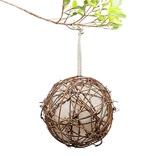 shangjia Kolibri-Nisthaus - Kolibri-Nestball Einfach aufzuhängen | Zubehör für Vogelbeobachter Natürliches Rattanhaus für Gärten von Vogelbegeisterten von shangjia