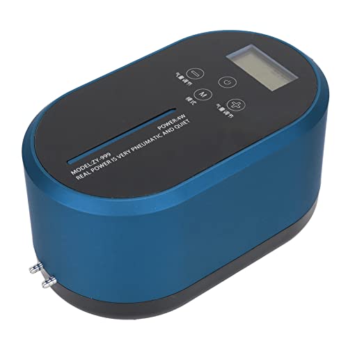 shenruifa Aquarium-Luftpumpe, 10-Stufen-Einstellung, Tragbare Batteriebetriebene Aquarium-Sauerstoffpumpe Zum Angeln, Meeresfrüchte-Pool (Blau) von shenruifa