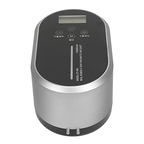 shenruifa Aquarium-Luftpumpe, 10-Stufen-Einstellung, Tragbare Batteriebetriebene Aquarium-Sauerstoffpumpe Zum Angeln, Meeresfrüchte-Pool (Silber) von shenruifa