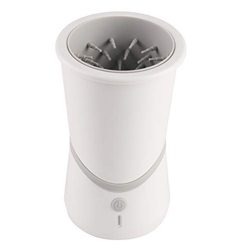 shenruifa Hundewascher, Haustier-Fußwascher, USB-Aufladung, Automatischer Hundepfotenreiniger, Silikon-Haustier-Fußwaschbecher Hunde und Katzen, 18 X 11 X 11 (Weiß) von shenruifa