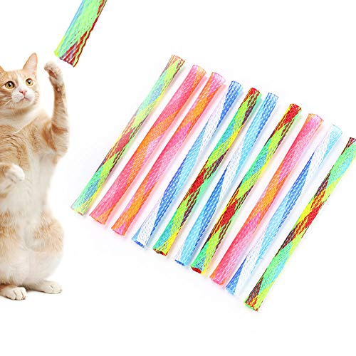 shenruifa Katzen-Federrohr-Spielzeug, 10 Stück, Frei Faltbare Federform, Mehrfarbiges Katzen-Hüpfspielzeug, Gute Elastizität, Haustier-Spielspielzeug shenruifa Katzen-Federrohr-Spielzeug, 10 Stück, Frei Faltbare Federform, Mehrfarbiges Katzen-Hüpfspielzeug, Gute Elastizität, Haustier-Spielspielzeug von shenruifa